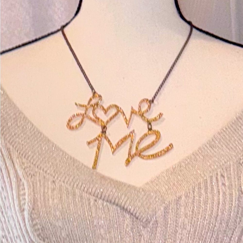 LOVE ME chunky statement necklace y2K charming charlie